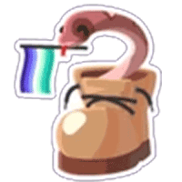 Gay Snake in a Boot Sticker - Rare from Pride Sticker Pack